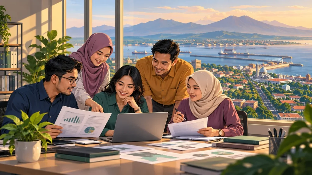 Ilustrasi tim editorial Apotek BPJS Probolinggo meneliti sumber informasi